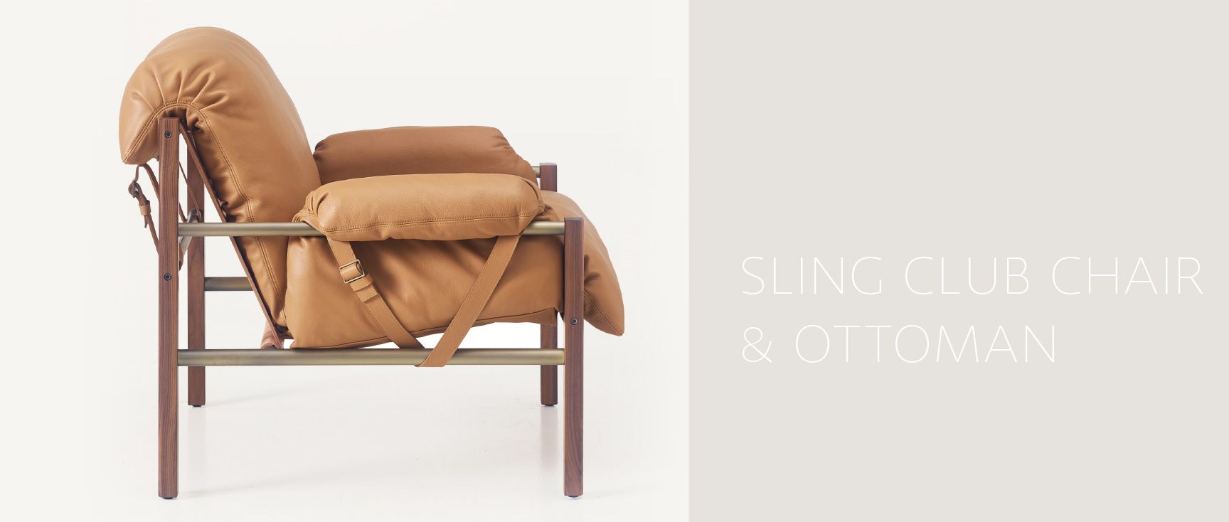 slung leather chair